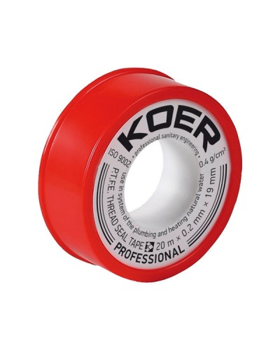 ФУМ стрічка для води KOER STP-01 PRO 20M * 0.2mm * 19mm (KR0121)