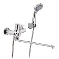 Смеситель для ванны MIXXUS PREMIUM PUSH Chr-006 (перевод. кнопкой) (MI1665)