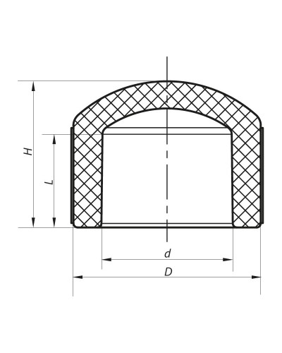 Заглушка поліпропіленова 75 KOER K0231.PRO (KP2596)