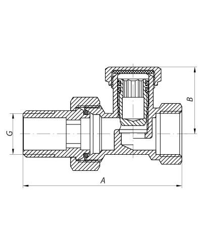 Кран вентильний 1/2x1/2 KOER KR.904 (KR0005)