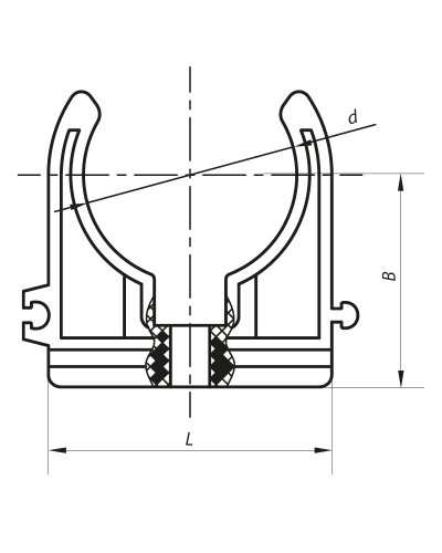 Кріплення для PPR труби 20 KOER K0074.PRO (KP0089)