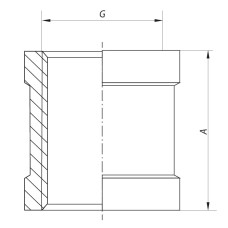 Муфта соединительная 1-1/2" KOER KF.C16 (KF0014)