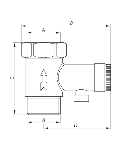 Запобіжний клапан для бойлера 1/2 "KOER KR.1039 (KR2674)