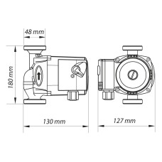 Насос циркуляционный центр. KOER KP.GRS-25/6-130 (KP0251)