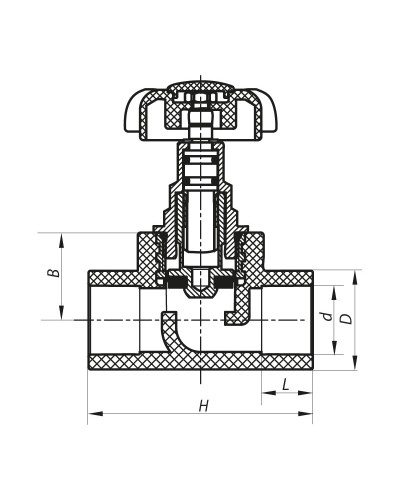 Кран вентильний 63 KOER PPR K0188.PRO (KP0242)