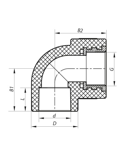 Кут ВР 20x1/2F PPR KOER K0113.PRO (KP0135)