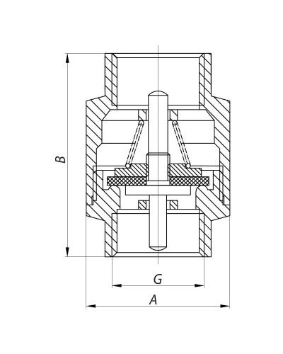 Клапан зворотний NEW 1-1/4" (KOER KR.172) (KR2777)