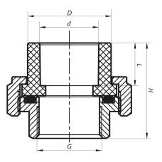 Угон-американка ВР 25x3/4F PPR KOER K0130.PRO (KP0165)