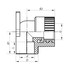 Угол установочный ВР 20x1/2F PPR KOER K0123.PRO (KP0147)
