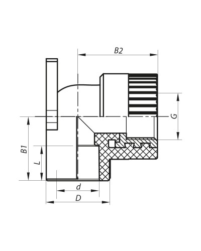 Кут інсталяційний ВР 20x1/2F PPR KOER K0123.PRO (KP0147)