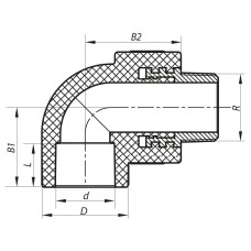 Угол НР 20x1/2M PPR KOER K0118.PRO (KP0141)