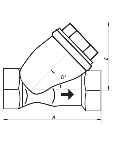 Фільтр грубої очистки 1/2" нікельований (NF.F04N) NOLF (NF2976)