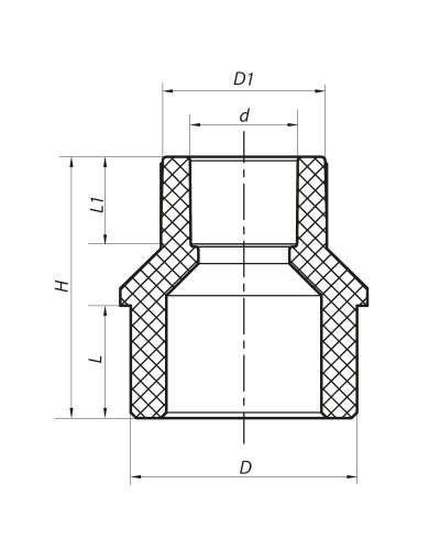 Муфта редукційна НB 32x20 PPR KOER K0057.PRO (KP0067)