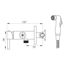 Смеситель для гигиенического душа ZERIX LR5398-2 (LL1461)