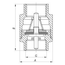 Клапан обратный 1-1/4" (KOER KR.171) (KR0130)