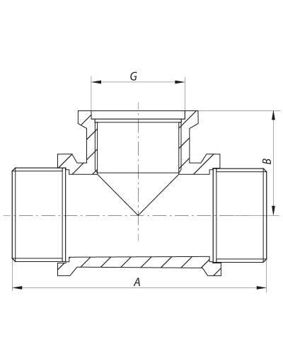 Трійник 1/2" НВН KOER KF.T06MFM (KF0070)