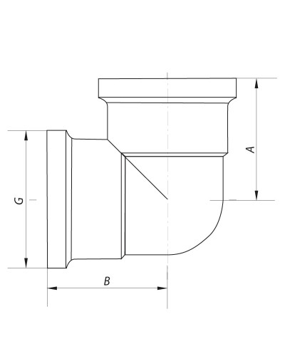 Кут 3/4'' ВВ (хром) KOER KF.L08F.CHR (KF0125)