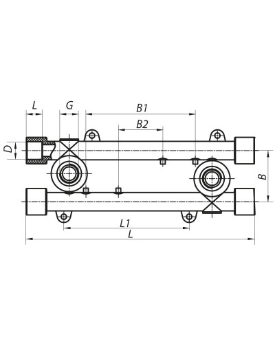 Планка монтажная проходная 20x1/2F KOER K0128.PRO (KP0154)