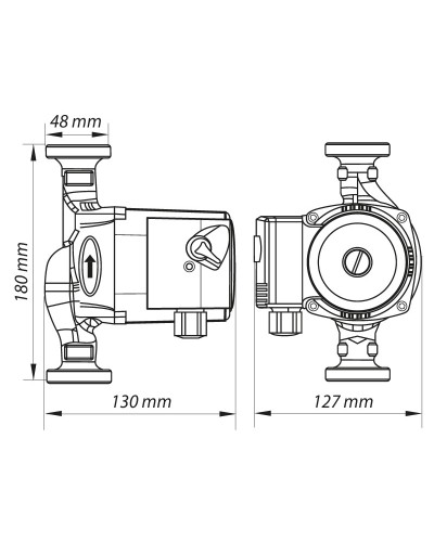 Насос циркуляційний відцентр. KOER KP.GRS-25 / 4-180 (KP0248)