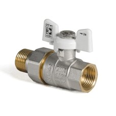 Кран с американкой 1/2" (KOER KR.227.W) белый (KR0015)