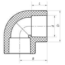 Угол 90 90 PPR KOER K0205.PRO (KP2570)