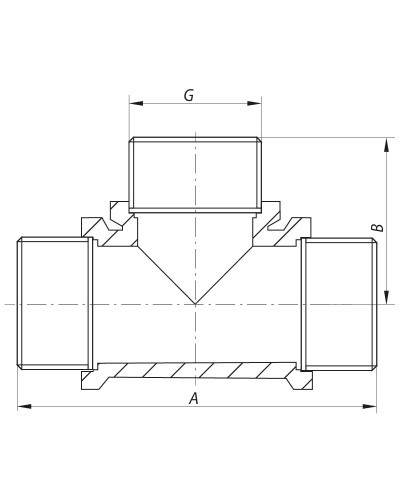 Тройник 1/2'' ННН KOER KF.T06M (KF0069)