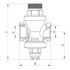 Редуктор давления KOER KR.1252 1/2” (KR2663)