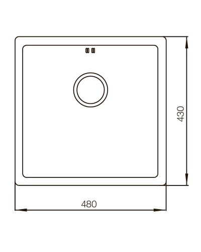 Мийка MIXXUS MX4843-220x1.0-PVD-GOLD (MX0559)