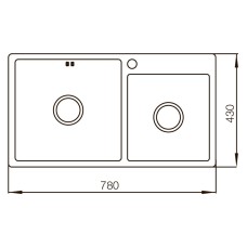 Мойка MIXXUS MX7843-220x1.0-SATIN (MX0564)