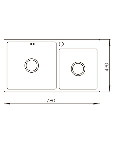 Мийка MIXXUS MX7843-220x1.0-SATIN (MX0564)