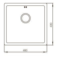 Мойка MIXXUS MX4843-220x1.0-PVD-BRONZE (MX0558)