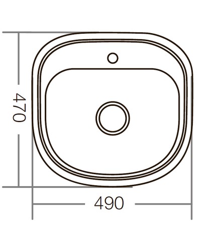 Мийка кухонна ZERIX Z4947-08-180E (satin) (ZM0559)