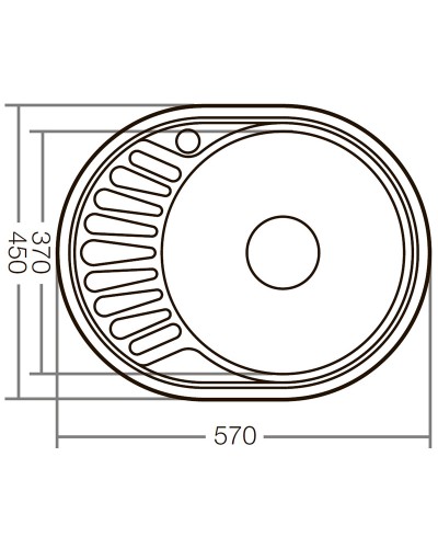 Мийка кухонна ZERIX Z5745-08-180D (decor) (ZX1593)