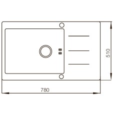 Мойка MIXXUS MX (304) 7851-200x1.2-HM-GLASS (MX0574)