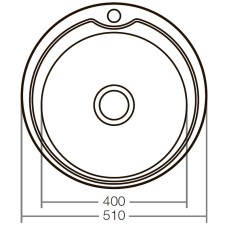 Кухонная мойка ZERIX Z510-08-180E (satin) (ZX1586)
