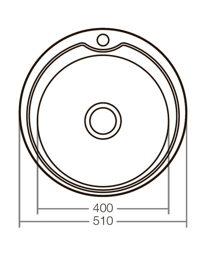 Мийка кухонна ZERIX Z510-08-180E (satin) (ZX1586)