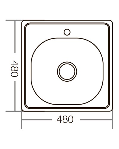 Мийка кухонна ZERIX Z4848-06-160D (decor) (ZM0558)