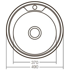 Кухонная мойка ZERIX Z490-06-180E (satin) (ZX1582)