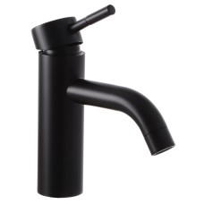 Смеситель для умывальника MIXXUS SUS-001-B черный (с нерж. стали) (MI2803)