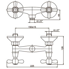 Смеситель для душа Haiba DOMINOX 003 (HB0060)