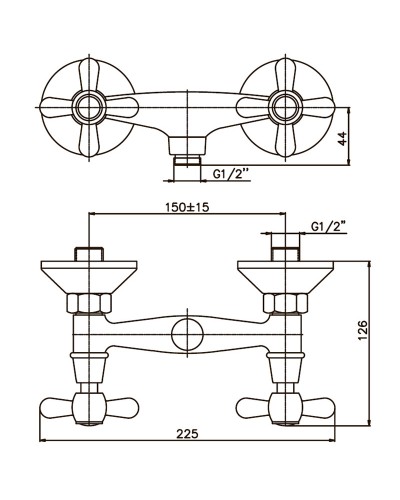 Смеситель для душа Haiba DOMINOX 003 (HB0060)