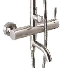 Душевая колонна со смесителем ZERIX LR72404 (нерж. сталь) (LL1472)