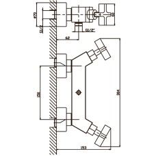 Смеситель для душа HAIBA BERGUS 003 (HB0020)