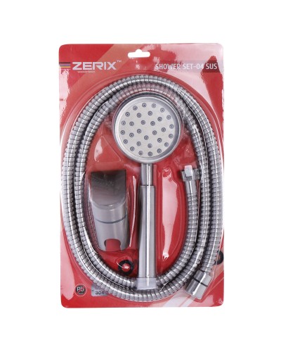 Душовий набір (шланг. лійка. кронштейн) ZERIX SHOWER SET-04 (ZX3099)