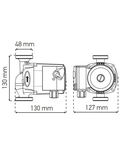 Насос циркуляційний відцентр. KOER KP.GRS-25 / 6-130 (KP0251)