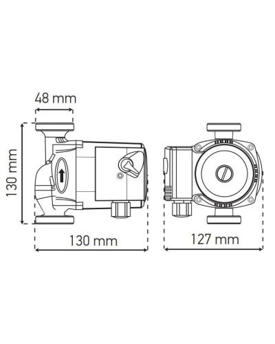 Насос циркуляційний відцентр. KOER KP.GRS-25/4-130 (KP0250)