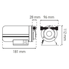 Насос повышения давления KOER KP.P15-GRS10 (с гайками. кабелем и вилкой) (KP0254)