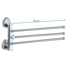 Полотенцедержатель с 3 поворотными планками ZERIX LR3313 (LL1443)