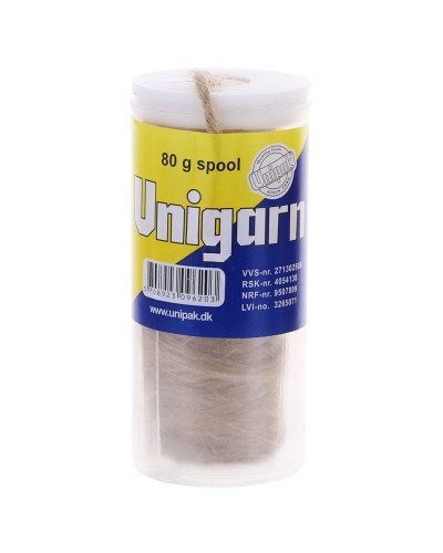 Льон сантехнічний Unipak Unigarn 80г. (Котушка в контейнері) (UP0587)