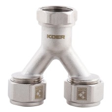 Раздел. узел (с евроконусами) для подкл. 2-х контуров отопления KOER KR.1150 - 3/4" x16